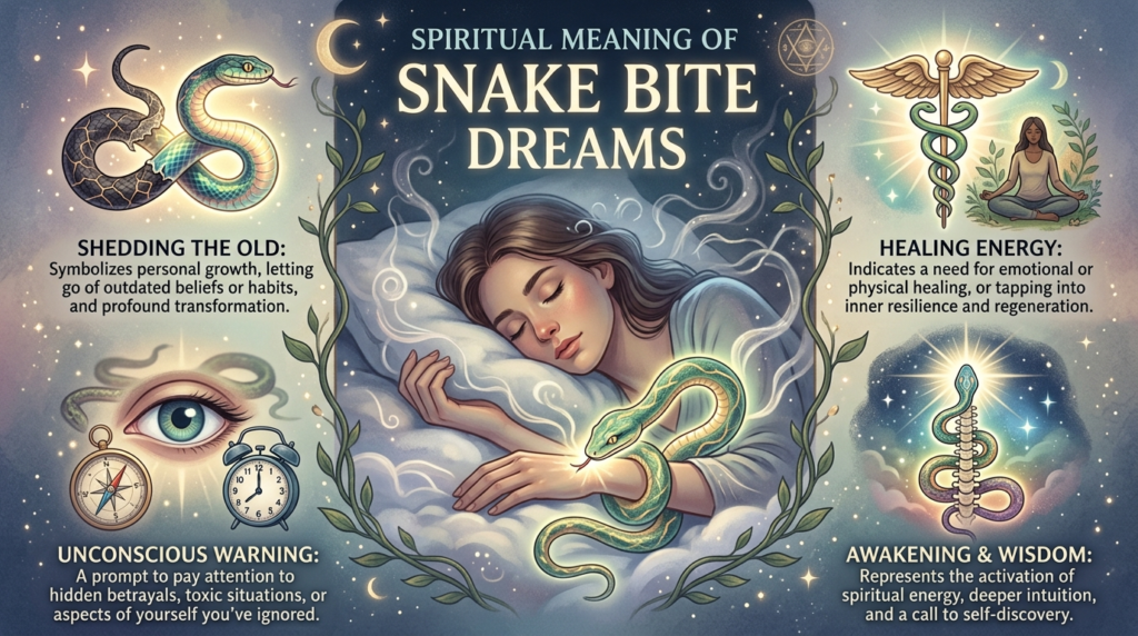  Spiritual Meaning of Snake Bite Dreams