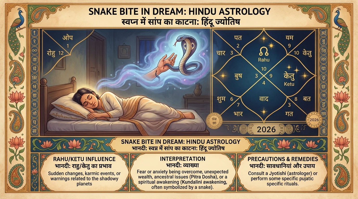 Snake Bite in Dream Meaning Hindu Astrology (2026)